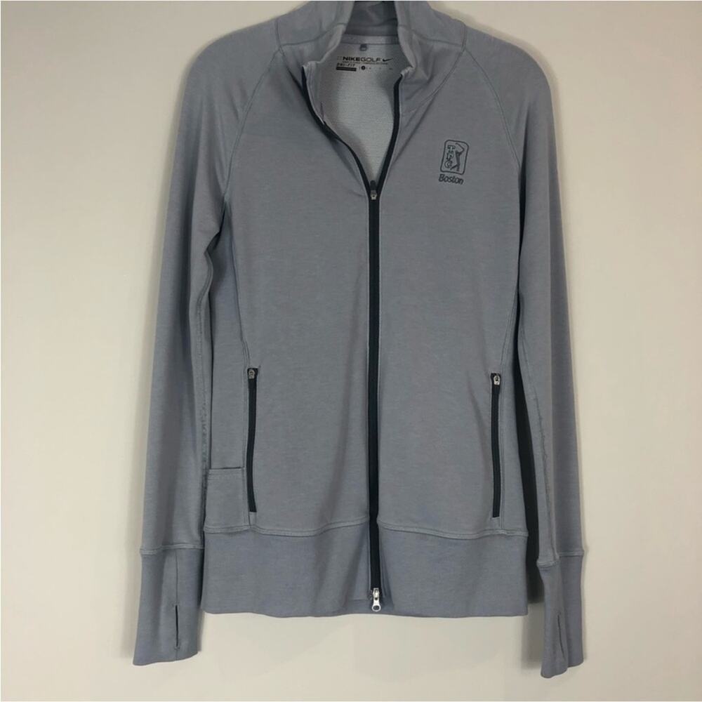 Nike grey zip up golf sweatshirt Boston TPC